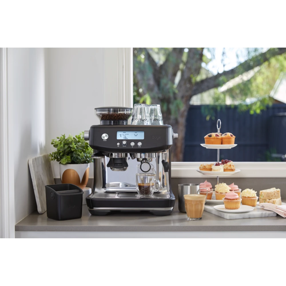 Sage The Barista Pro Espresso Coffee Machine - Black Truffle | SES878BTR4GEU1