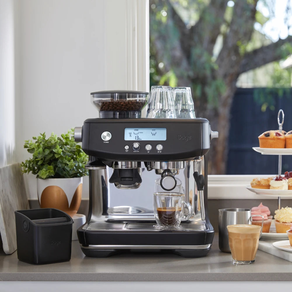 Sage The Barista Pro Espresso Coffee Machine - Black Truffle | SES878BTR4GEU1