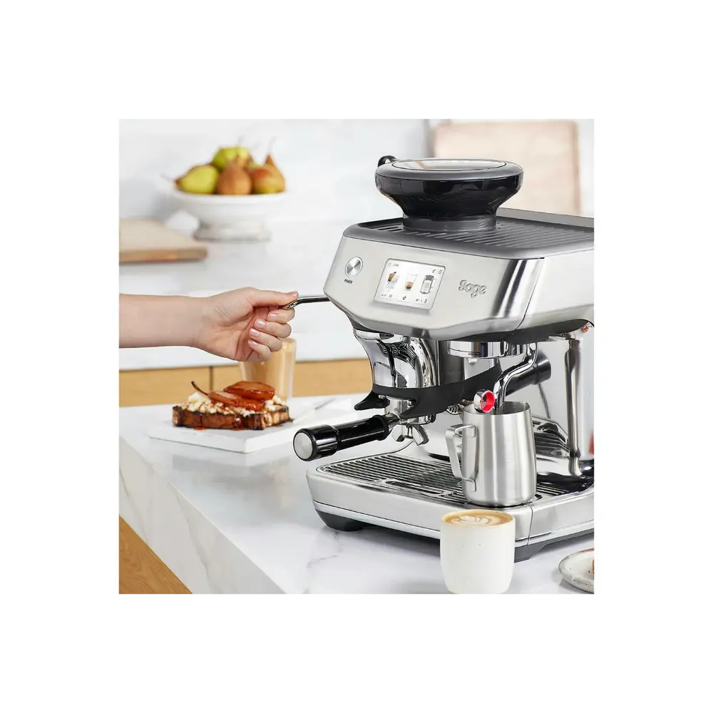 Sage Barista Touch Impress Bean To Cup Coffee Machine with Cold Brew - Brushed Stainless Steel | SES882BSS4GUK1