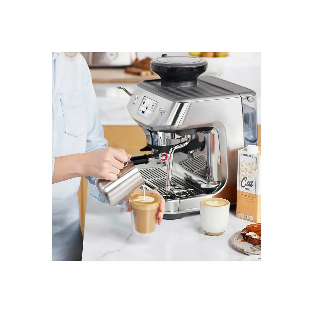 Sage Barista Touch Impress Bean To Cup Coffee Machine with Cold Brew - Brushed Stainless Steel | SES882BSS4GUK1