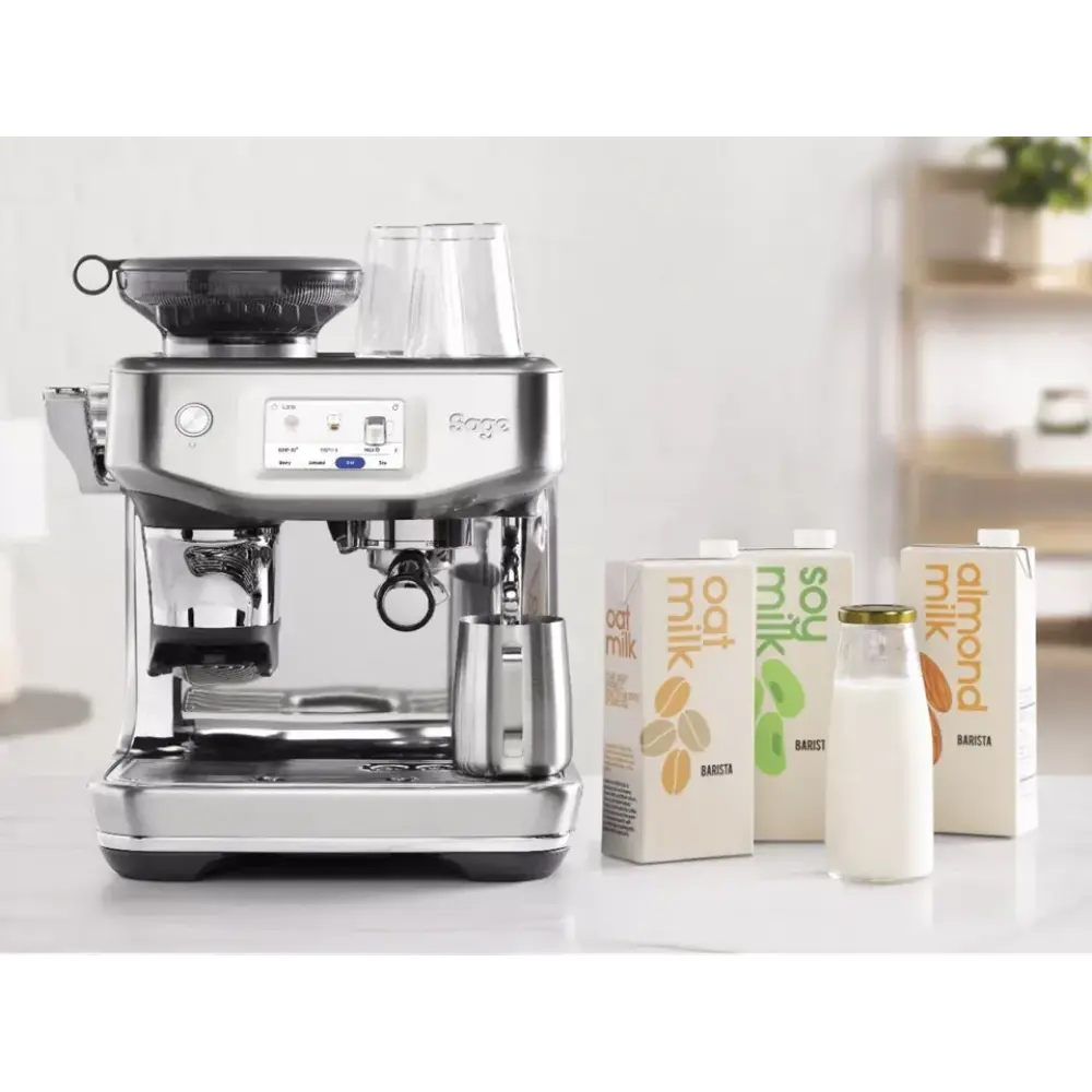 Sage Barista Touch Impress Bean To Cup Coffee Machine with Cold Brew - Brushed Stainless Steel | SES882BSS4GUK1