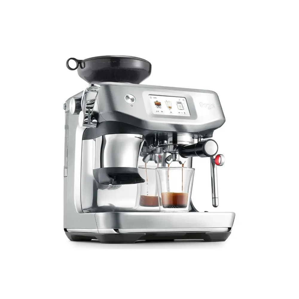 Sage Barista Touch Impress Bean To Cup Coffee Machine with Cold Brew - Brushed Stainless Steel | SES882BSS4GUK1