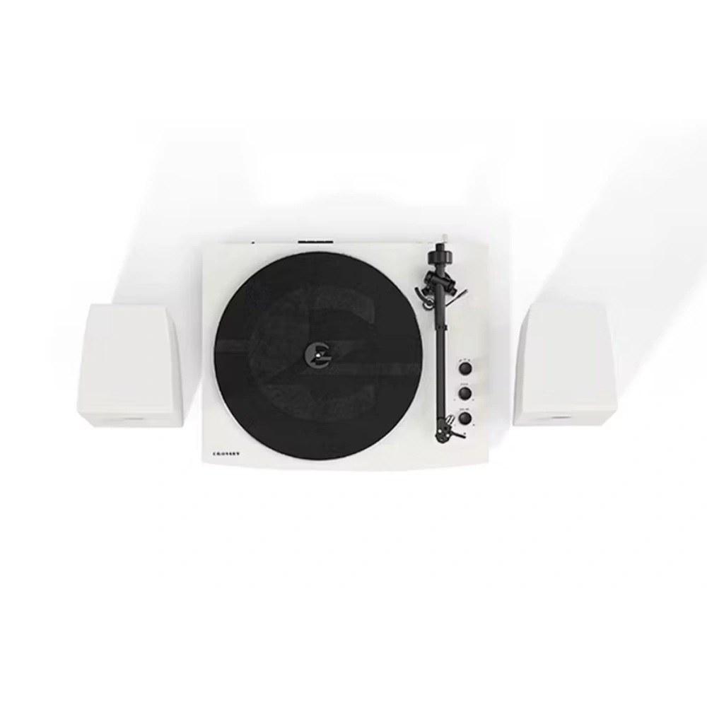 Crosley T150 Bluetooth Record Vinyl Player with Speakers - White | T150C-WH4