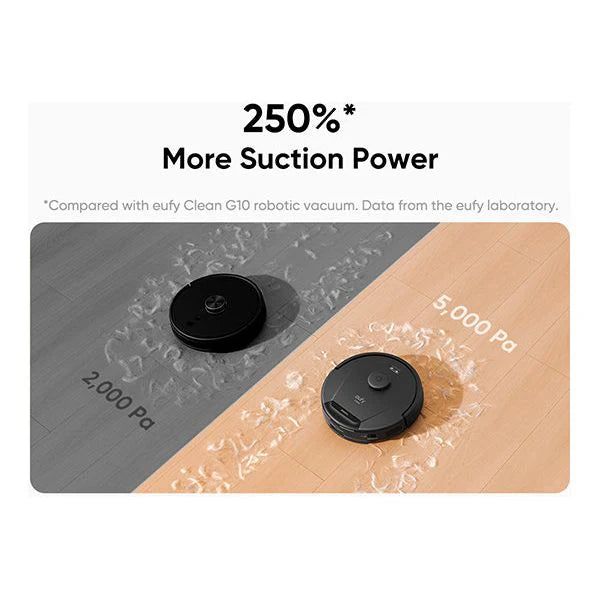 Eufy L60 Hybrid Robot Vac Vacuum and Mop - Black | T2268V11