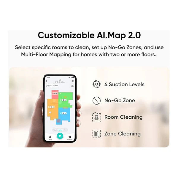 Eufy L60 Hybrid Robot Vac Vacuum and Mop - Black | T2268V11