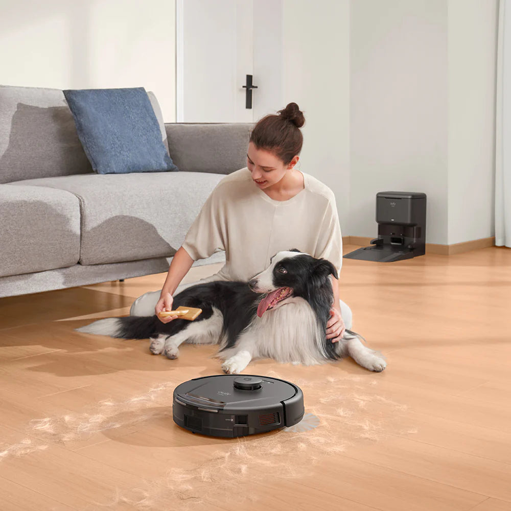 Eufy L60 Hybrid Robot Vac Vacuum and Mop - Black | T2268V11