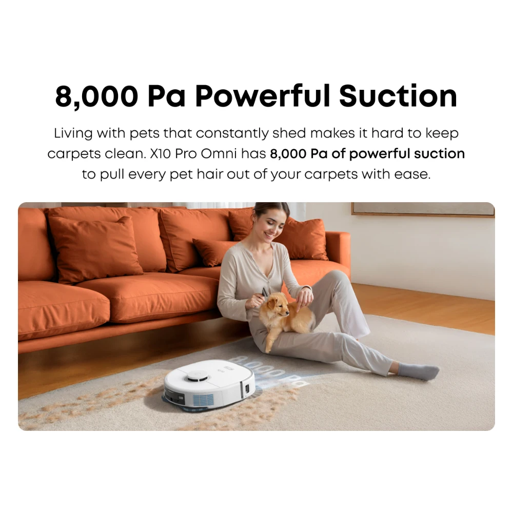 Eufy X10 Pro Omni Robot Vac Vacuum Cleaner and Mop Ultimate Bundle - White | T2351221