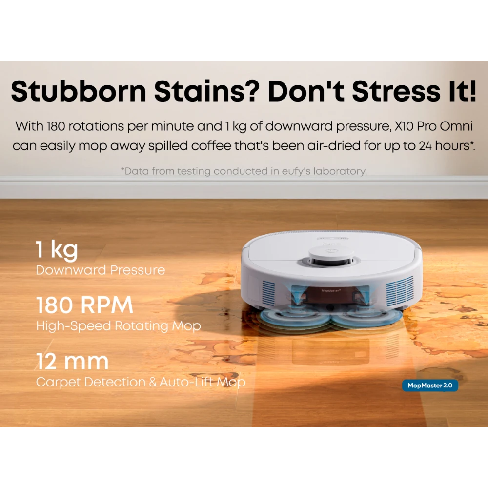 Eufy X10 Pro Omni Robot Vac Vacuum Cleaner and Mop Ultimate Bundle - White | T2351221