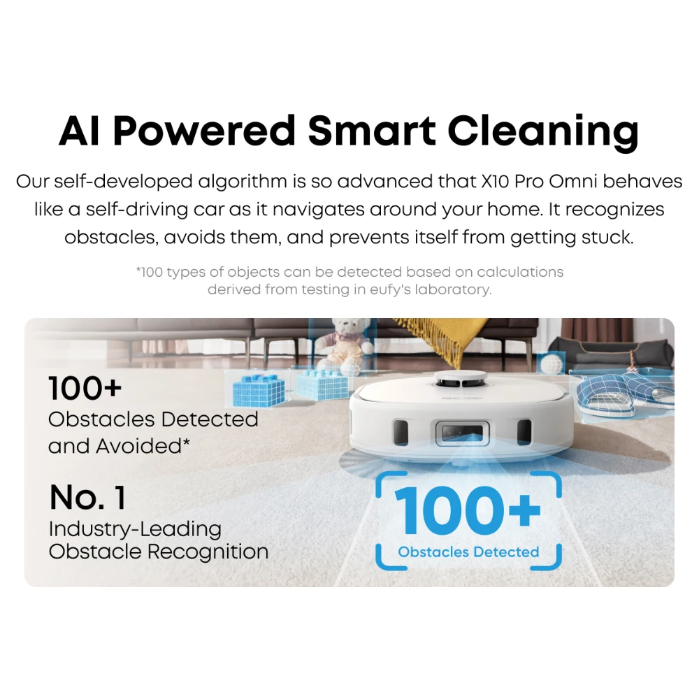 Eufy X10 Pro Omni Robot Vac Vacuum Cleaner and Mop Ultimate Bundle - White | T2351221