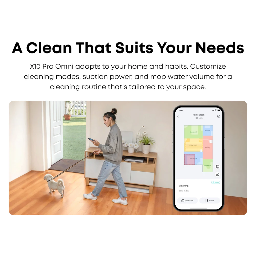 Eufy X10 Pro Omni Robot Vac Vacuum Cleaner and Mop Ultimate Bundle - White | T2351221