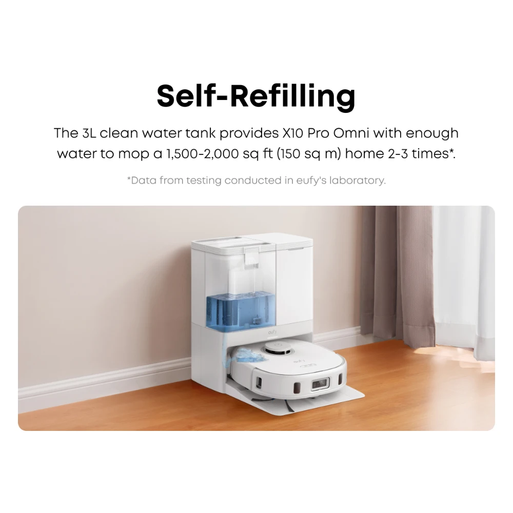 Eufy X10 Pro Omni Robot Vac Vacuum Cleaner and Mop Ultimate Bundle - White | T2351221