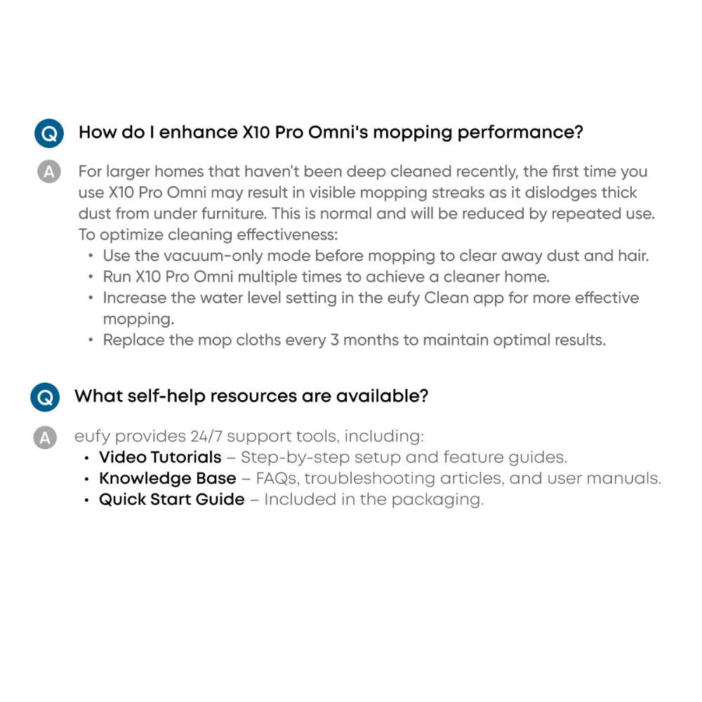 Eufy X10 Pro Omni Robot Vac Vacuum Cleaner and Mop Ultimate Bundle - White | T2351221