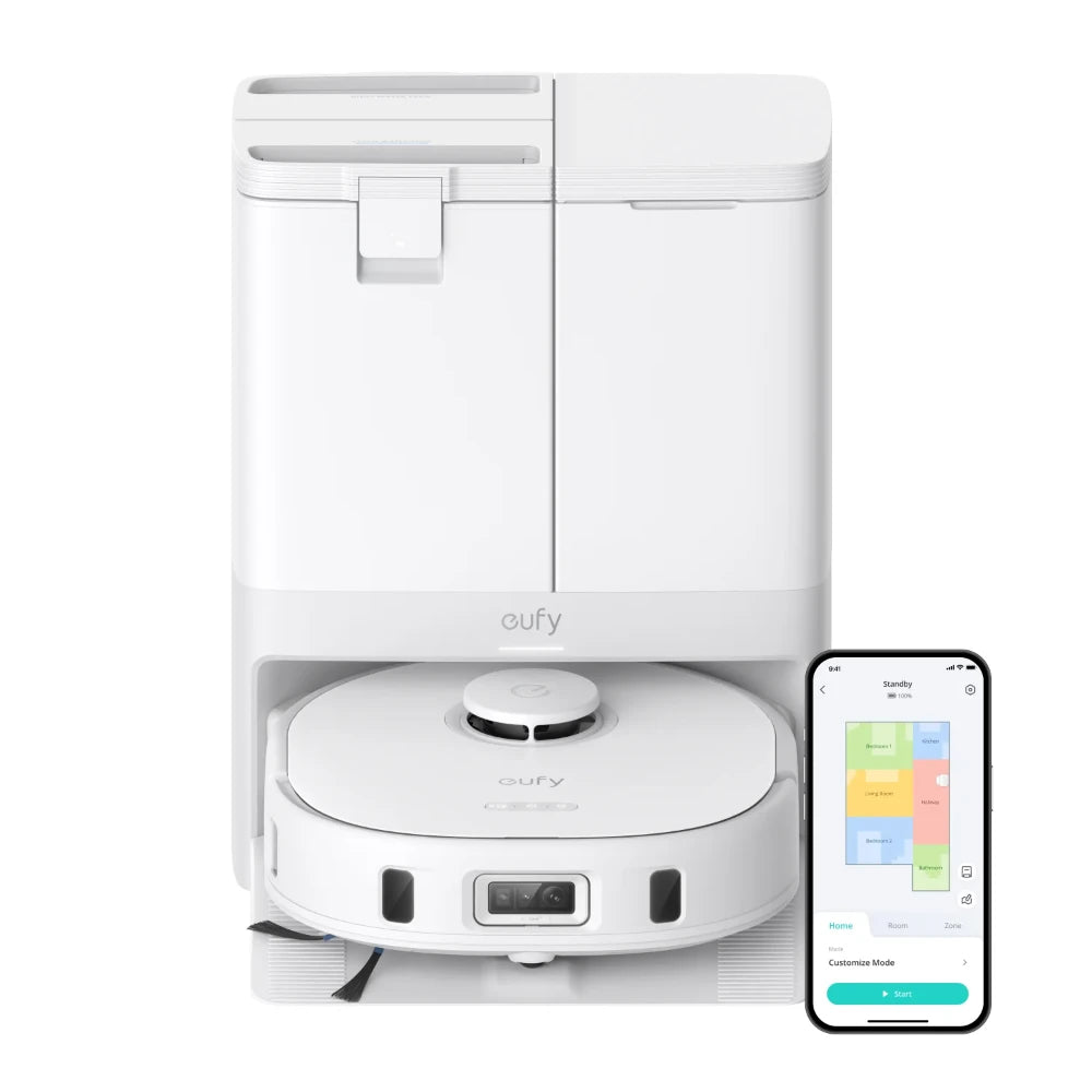 Eufy X10 Pro Omni Robot Vac Vacuum Cleaner and Mop Ultimate Bundle - White | T2351221