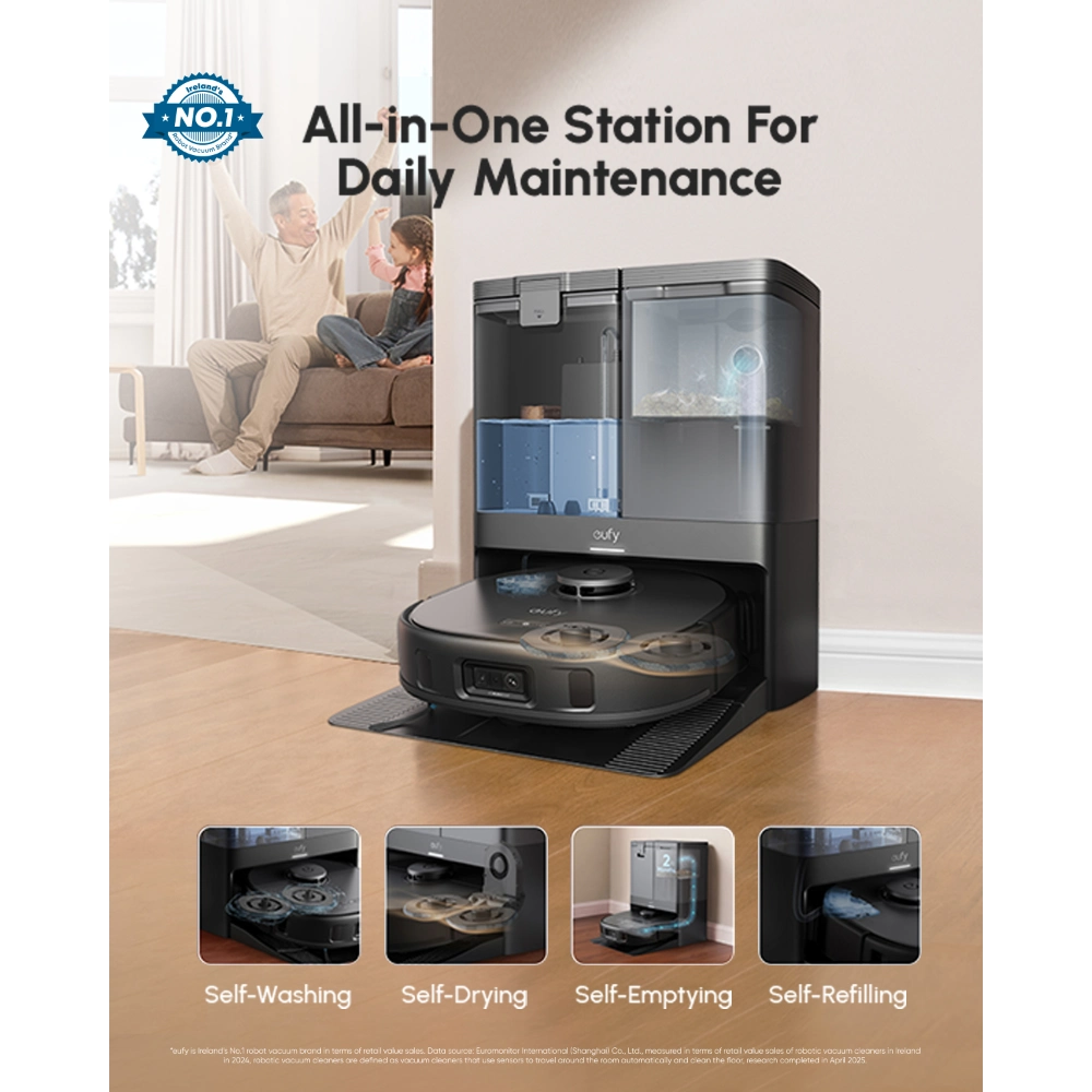 Eufy X10 Omni Pro Robot Vac Vacuum and Mop | T2351V11