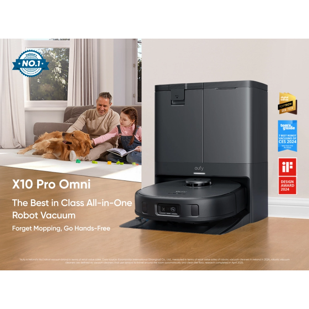 Eufy X10 Omni Pro Robot Vac Vacuum and Mop | T2351V11