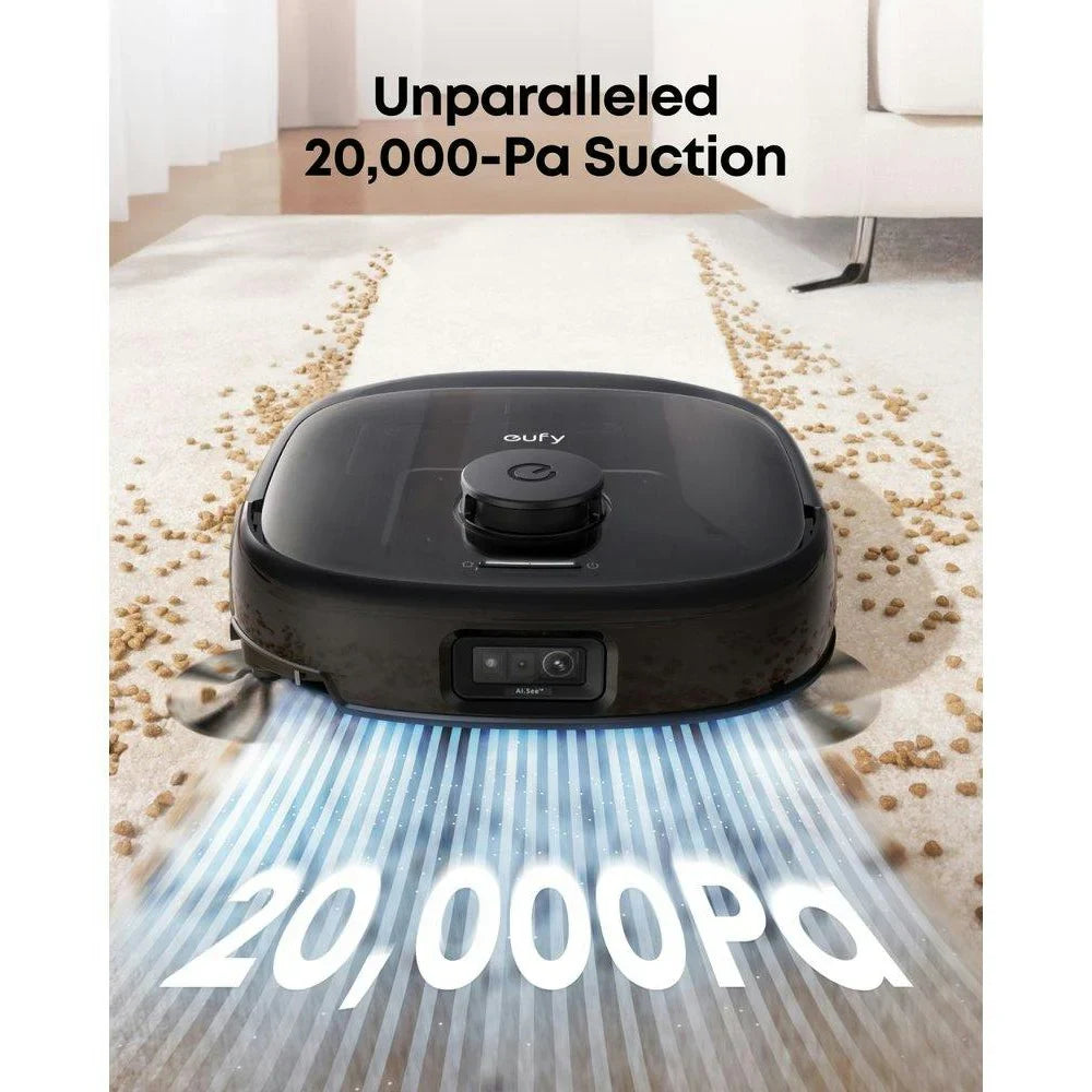 Eufy Omni E25 Robot Vac Vacuum Cleaner and Mop with Self Empty Station - Black | T2353V11