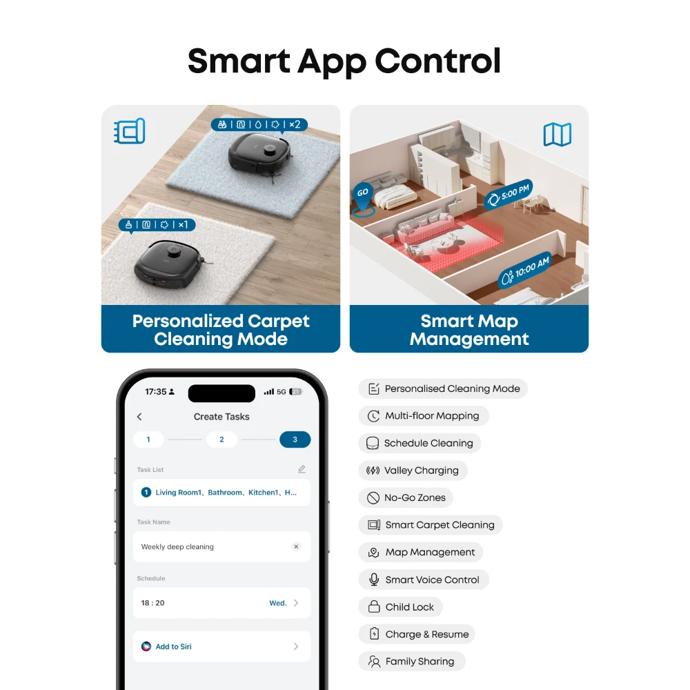 Eufy Omni E28 Hydrojet 3 in 1 Robot Vac Vacuum, Mop and Deep Cleaner | T2352V11