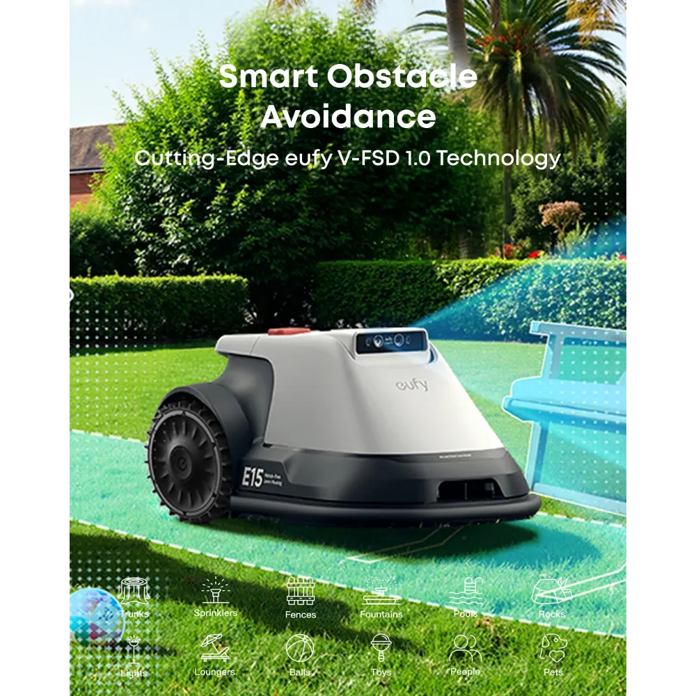 Eufy E15 Robot Robotic Lawn Mower 800m2 | T2880VA1