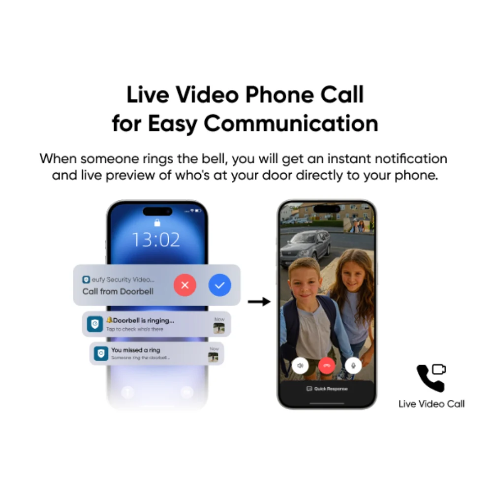 Eufy Video Doorbell 2k - Black | T8223312