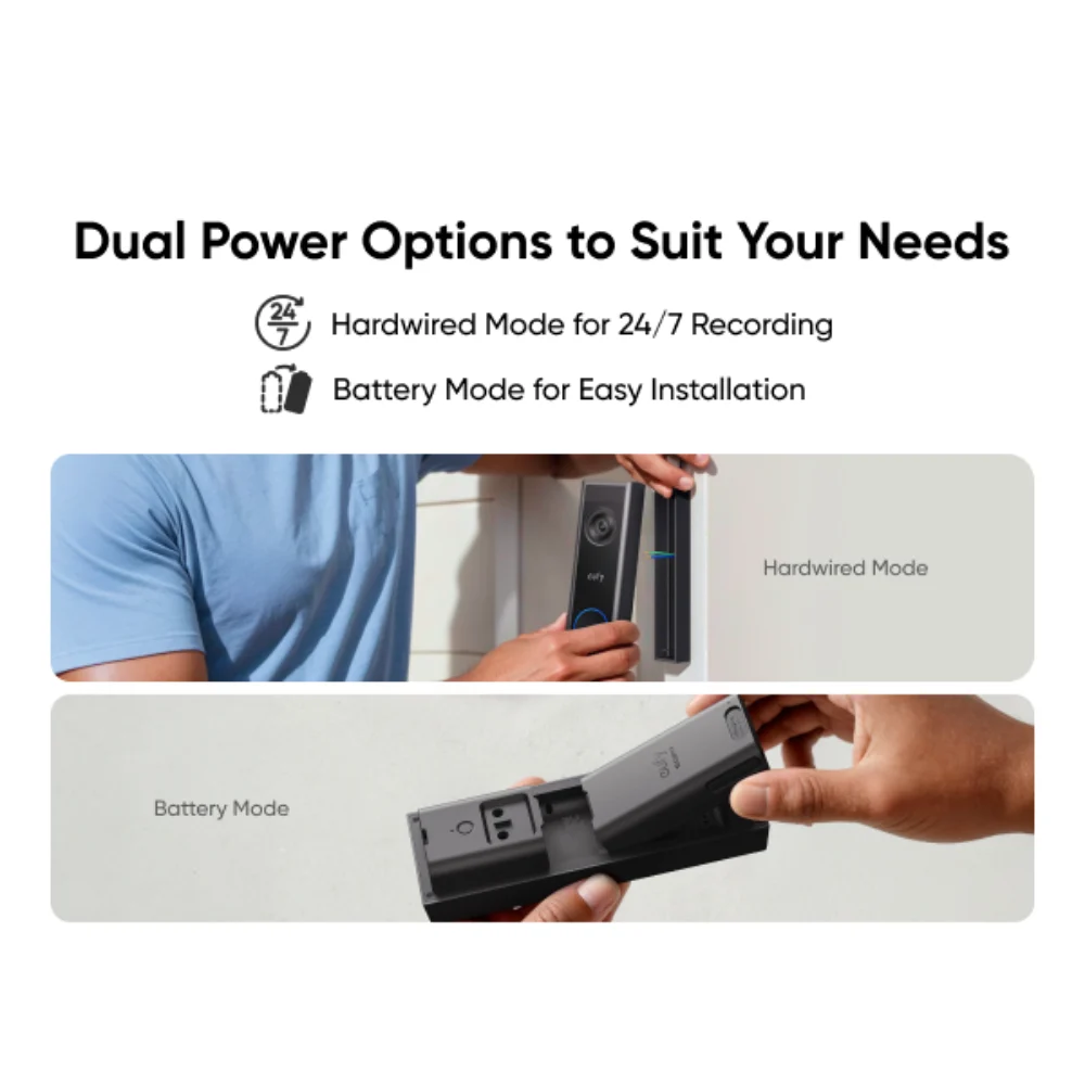 Eufy Video Doorbell 2k - Black | T8223312