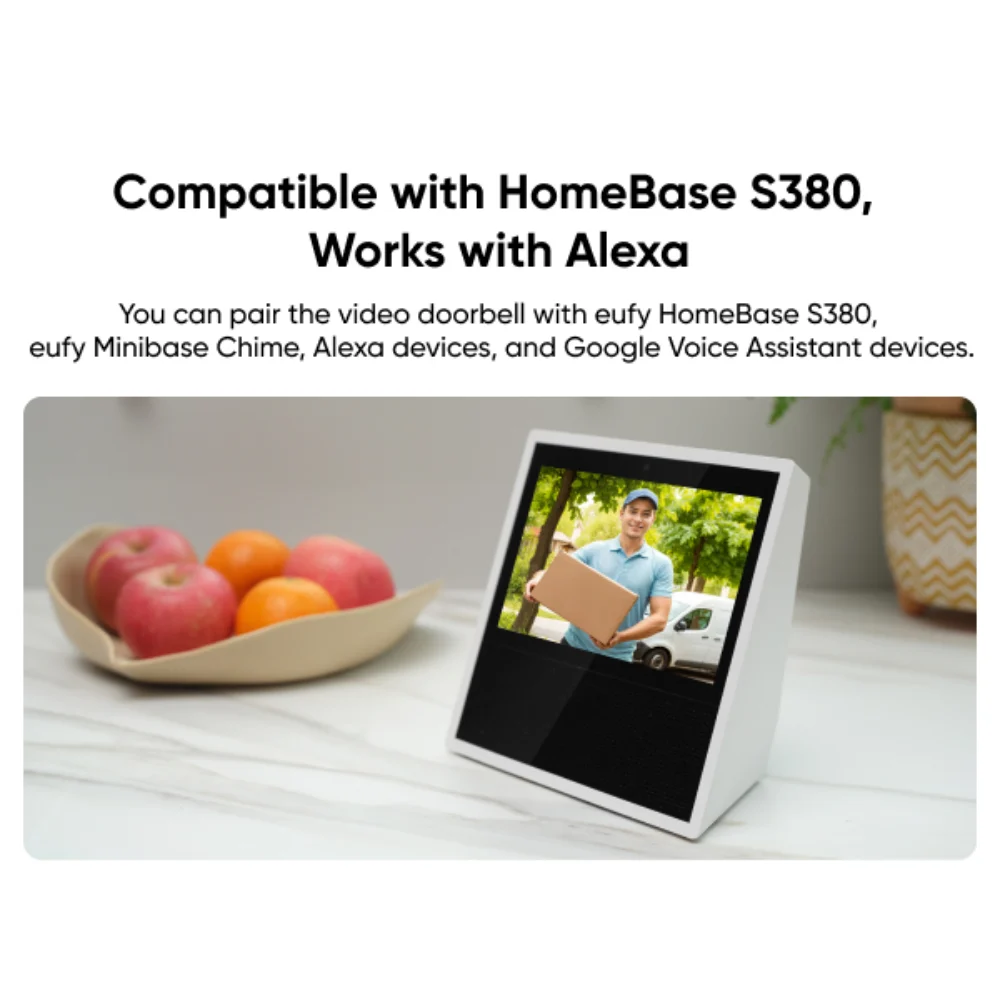 Eufy Video Doorbell 2k - Black | T8223312