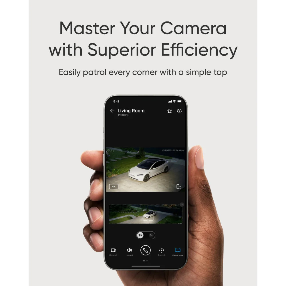 Eufy Security Floodlight Camera with Pan and Tilt E30 | T8426321