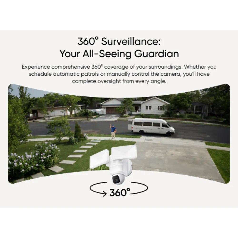 Eufy Security Floodlight Camera with Pan and Tilt E30 | T8426321
