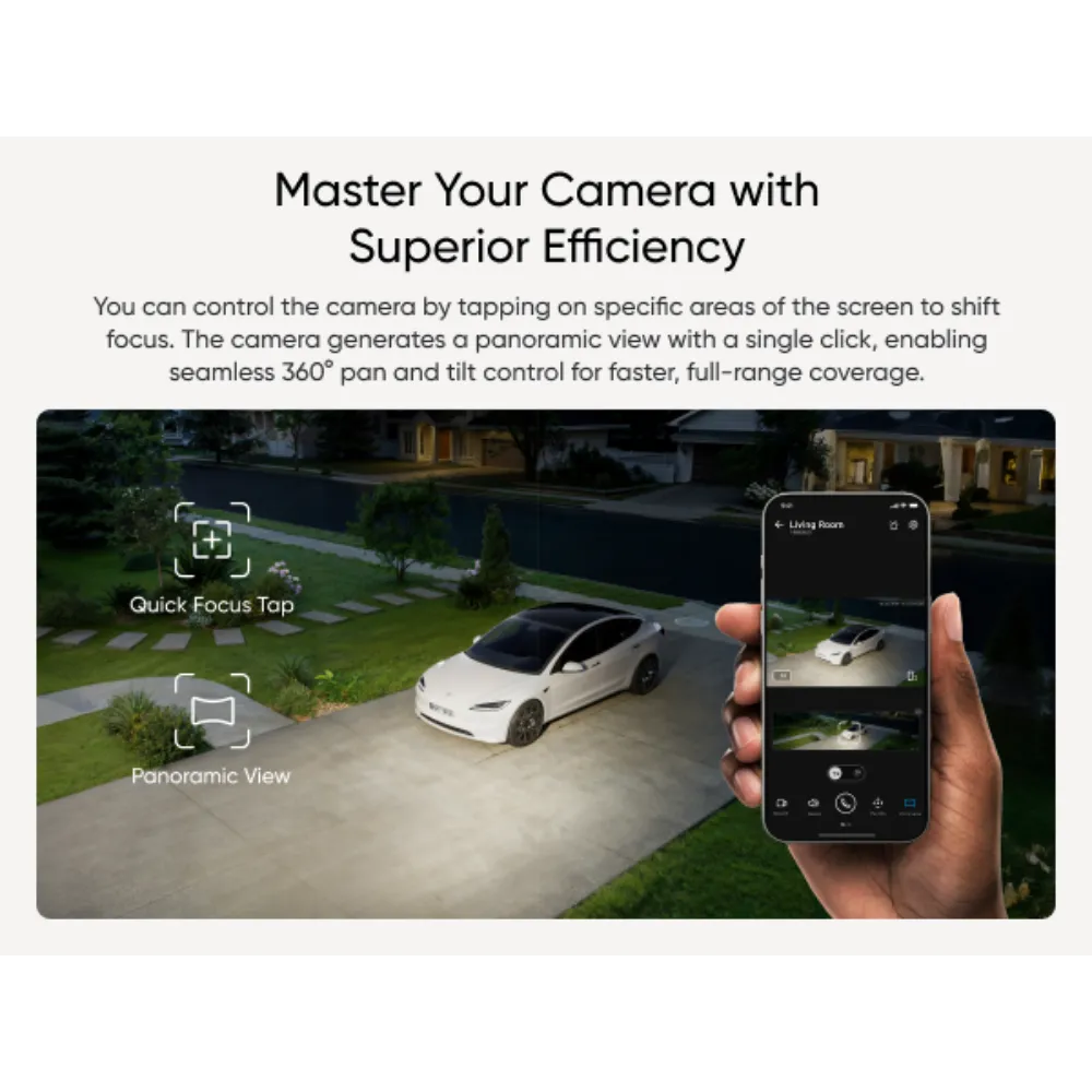 Eufy Security Floodlight Camera with Pan and Tilt E30 | T8426321