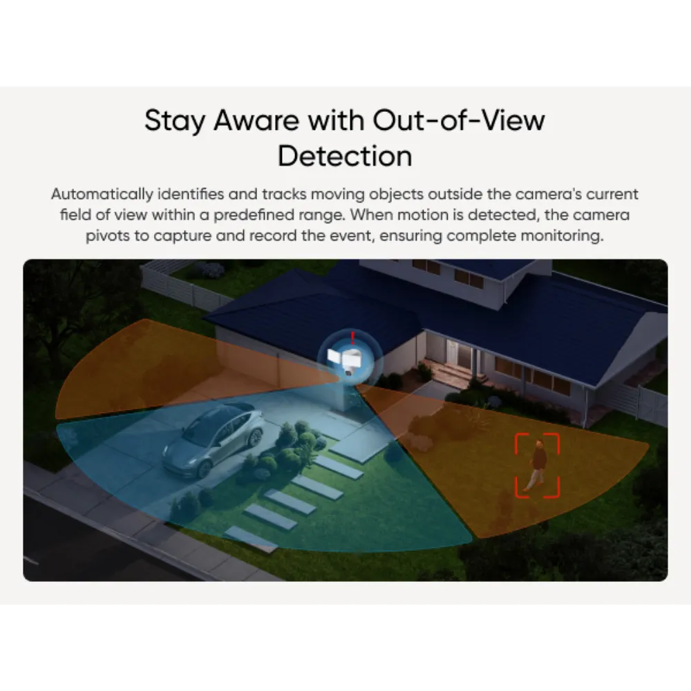 Eufy Security Floodlight Camera with Pan and Tilt E30 | T8426321