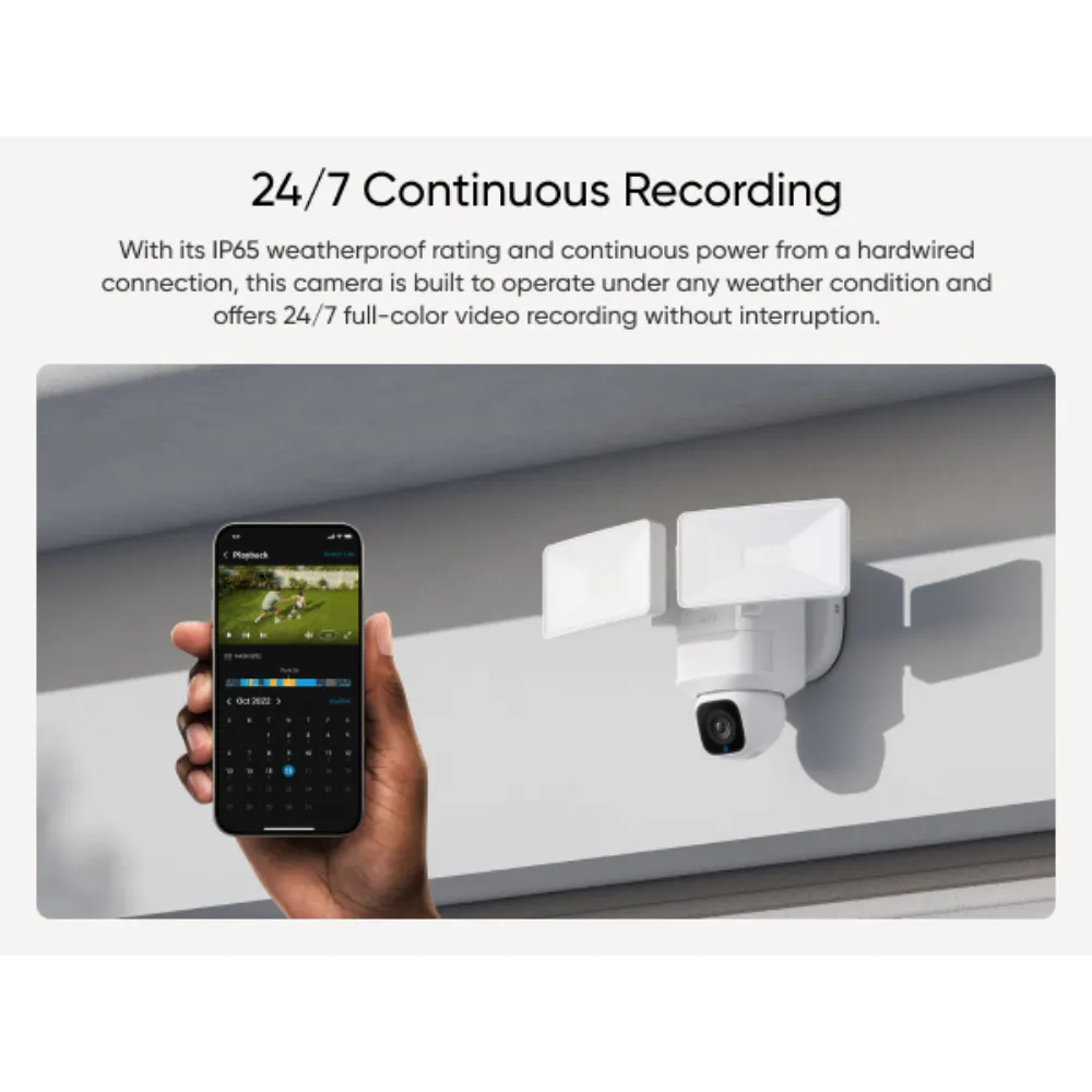 Eufy Security Floodlight Camera with Pan and Tilt E30 | T8426321