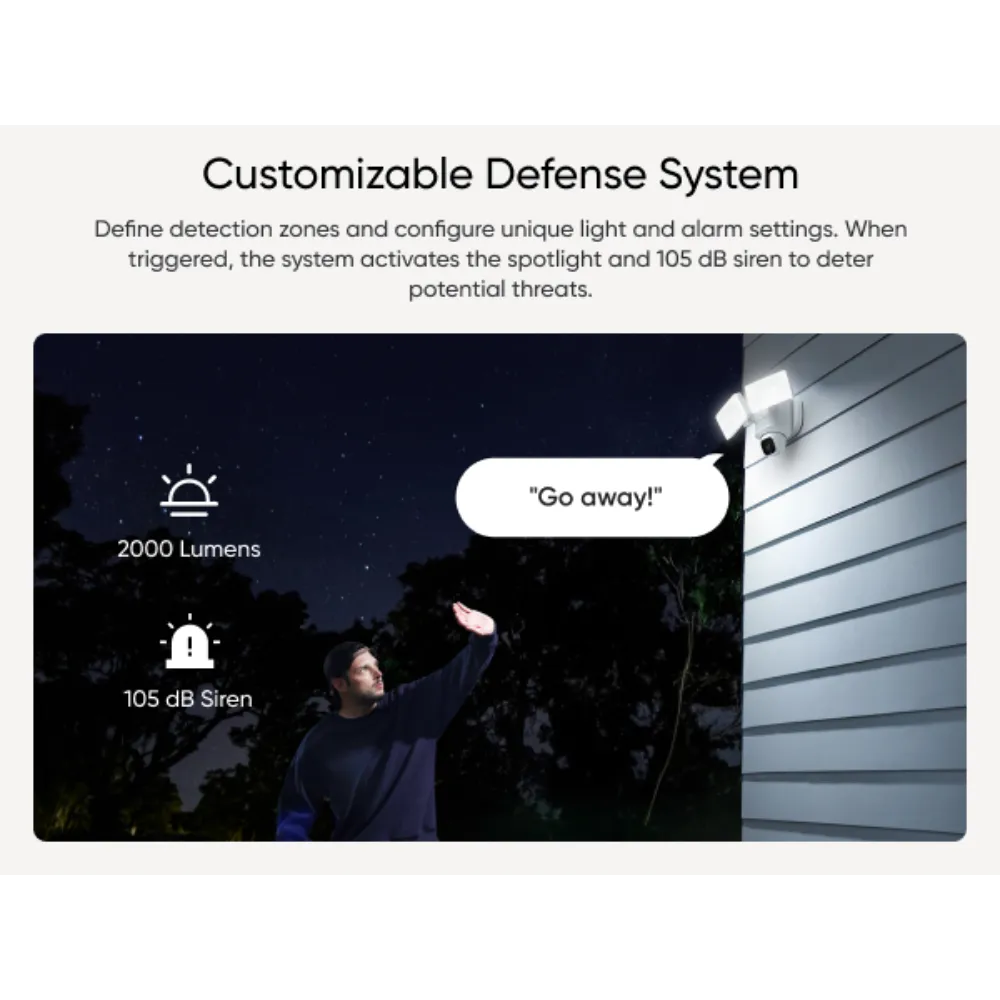 Eufy Security Floodlight Camera with Pan and Tilt E30 | T8426321