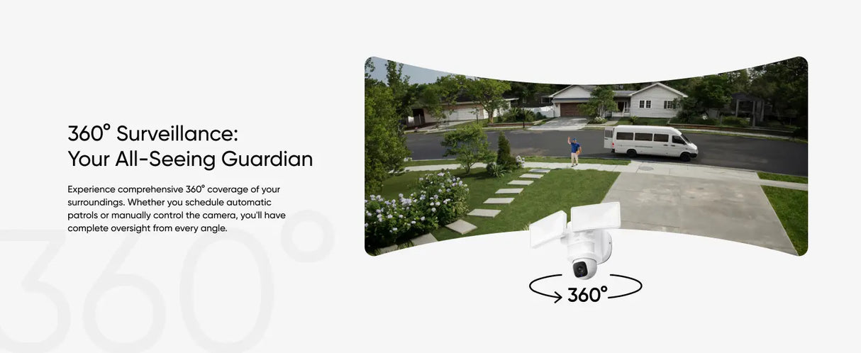 Eufy Security Floodlight Camera with Pan and Tilt E30 | T8426321