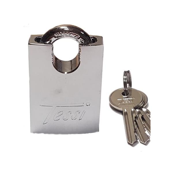 Tessi Shrouded Padlock 40mm - Nickel Plated | TE40SHROUD