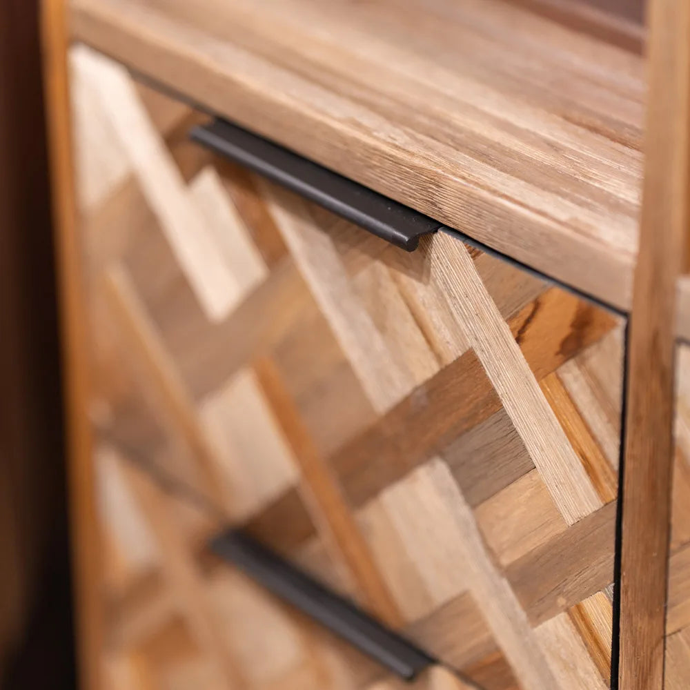 Tara Lane Verona 4 Drawer 2 Shelf Cabinet - Teak | TL5773