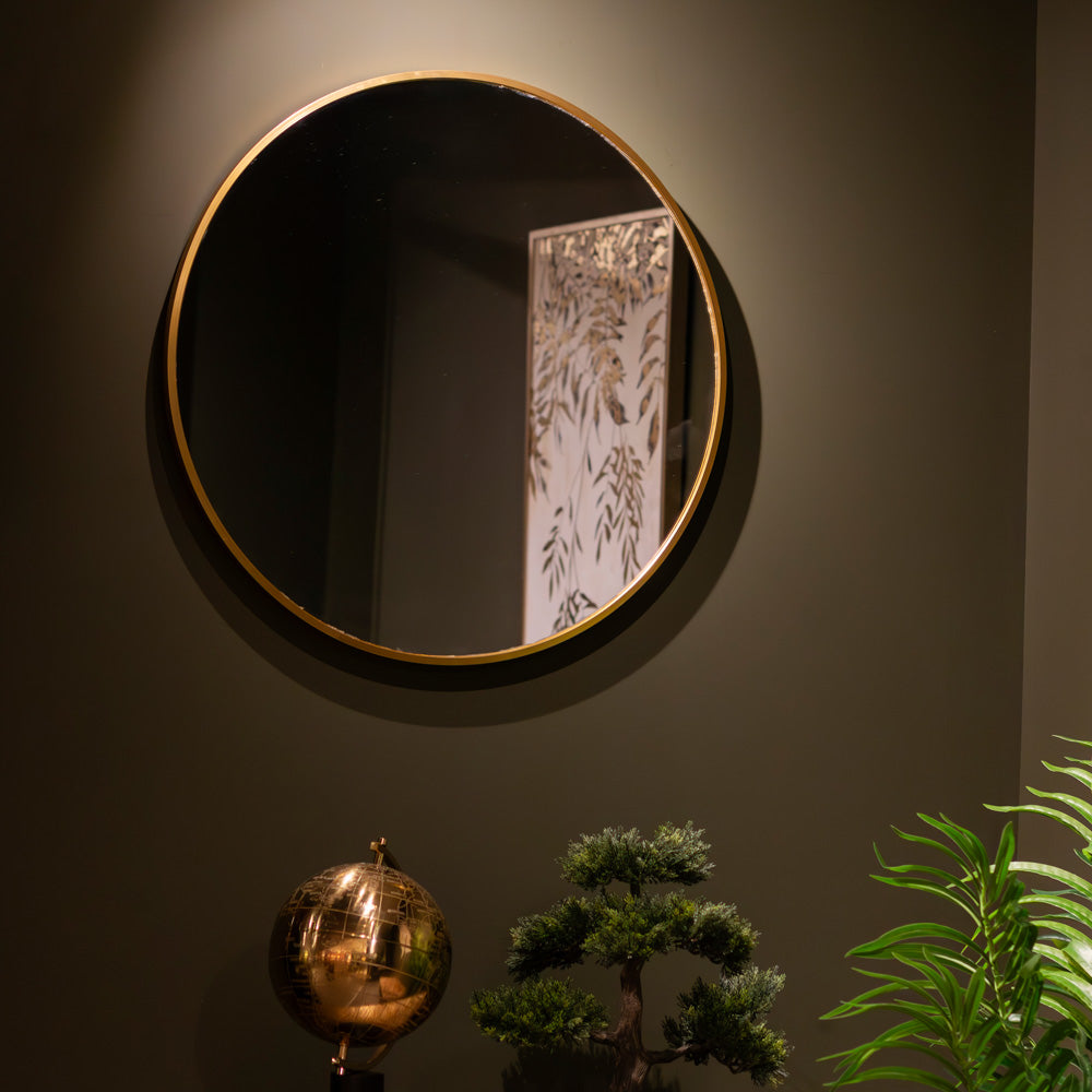 Tara Lane Modena Round Wall Mirror 60cm - Gold | TL6038