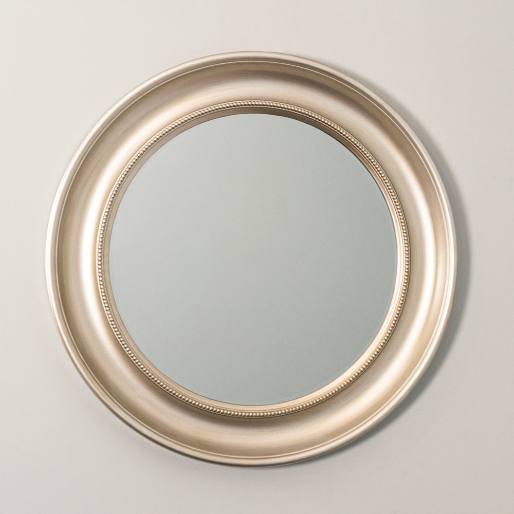 Tara Lane Lena Wall Mirror Beaded Round 90cm - Champagne | TL6121