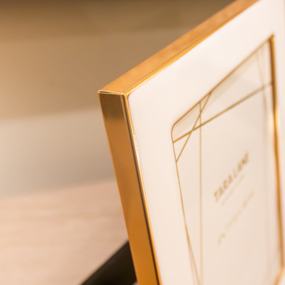 Tara Lane Ella Photo Frame 5 x 7 - White / Gold | TL6363