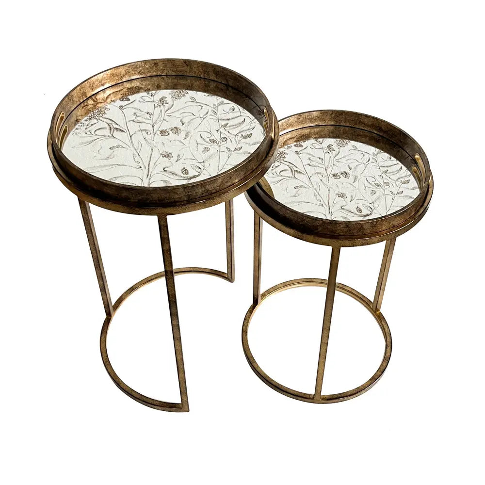 Tara Lane Tray Tables set of 2 - Gold | TL6615