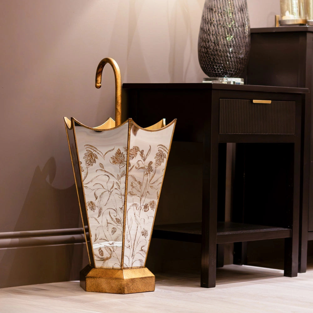 Tara Lane Vela Umbrella Stand - Gold | TL6619