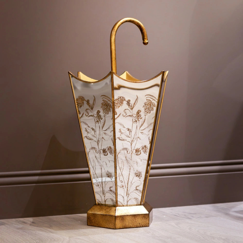 Tara Lane Vela Umbrella Stand - Gold | TL6619