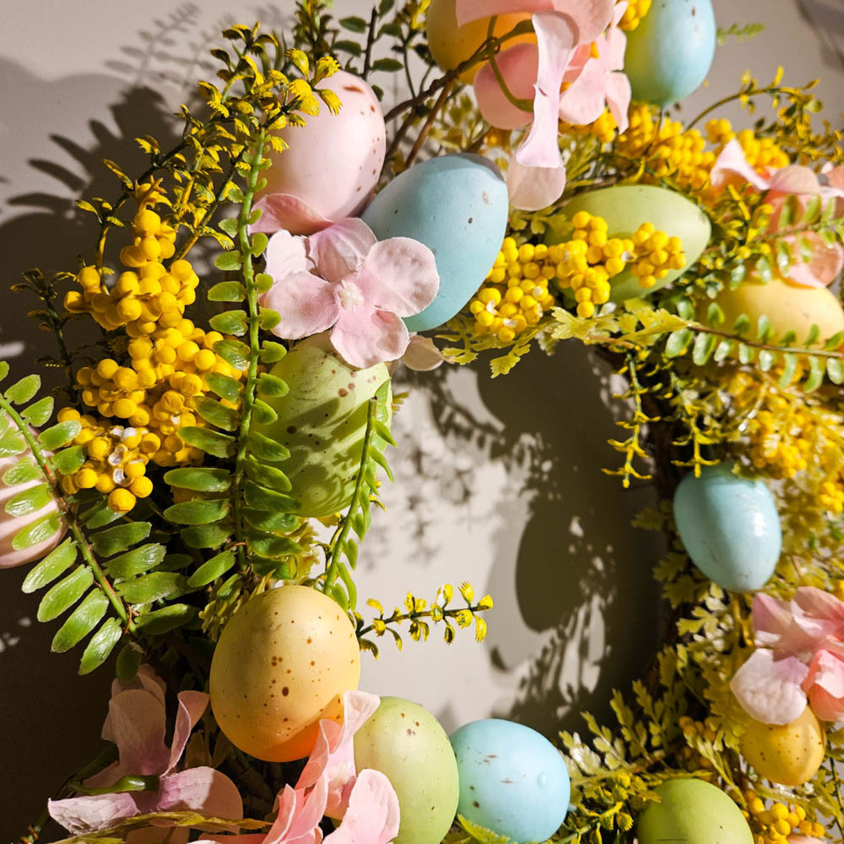 Tara Lane Easter Floral Wreath with Eggs 50cm | TL6804