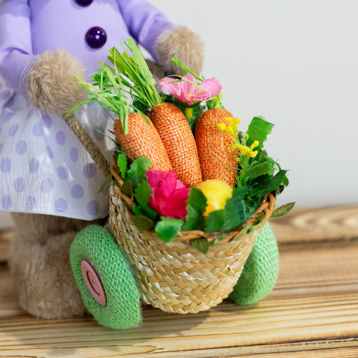 Tara Lane Easter Bunny with Cart Girl 30cm | TL6817