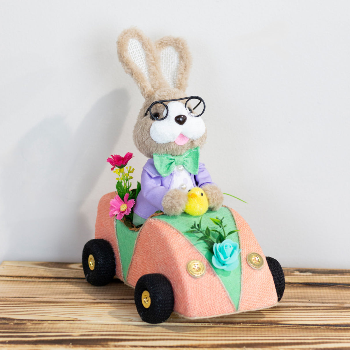 Tara Lane Easter Bunny in Racing Car | TL6818