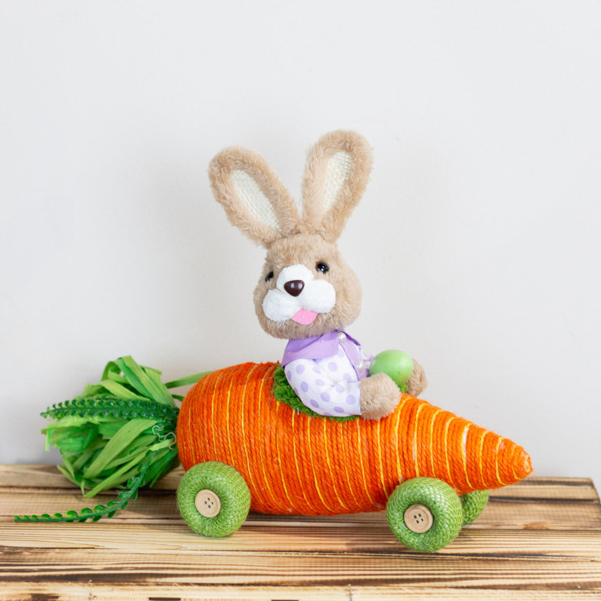 Tara Lane Easter Bunny in Carrot Racing Car | TL6819