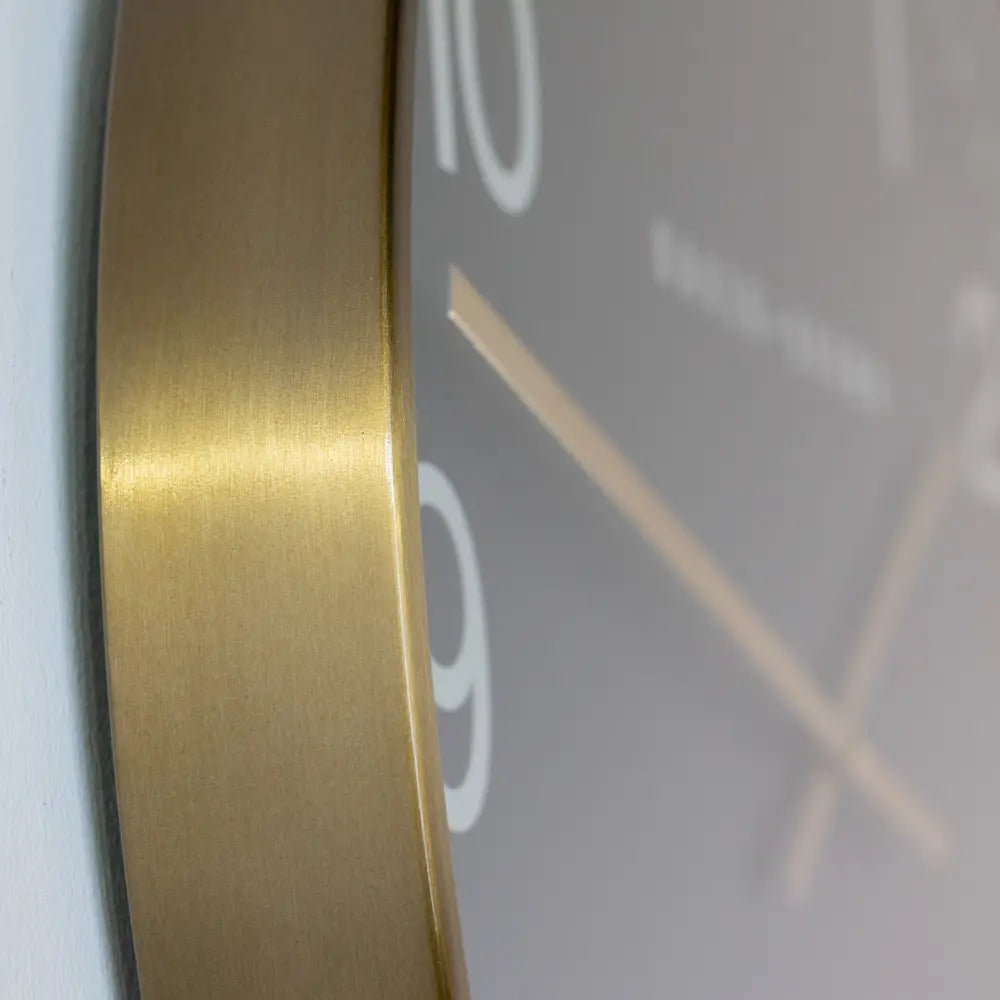 Tara Lane Baker and Brown Clocksmith Wall Clock 76cm - Black / Brass | TL6842