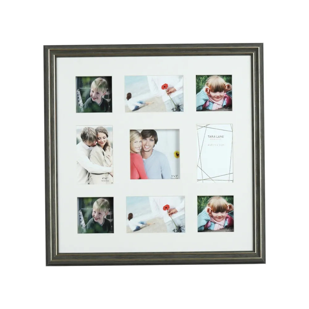 Tara Lane Gallery 9 Photo Collage Multi - Gold Frame | TL6856