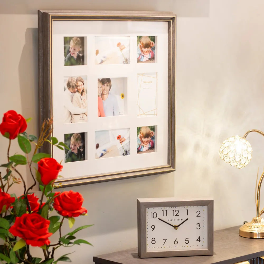 Tara Lane Gallery 9 Photo Collage Multi - Gold Frame | TL6856