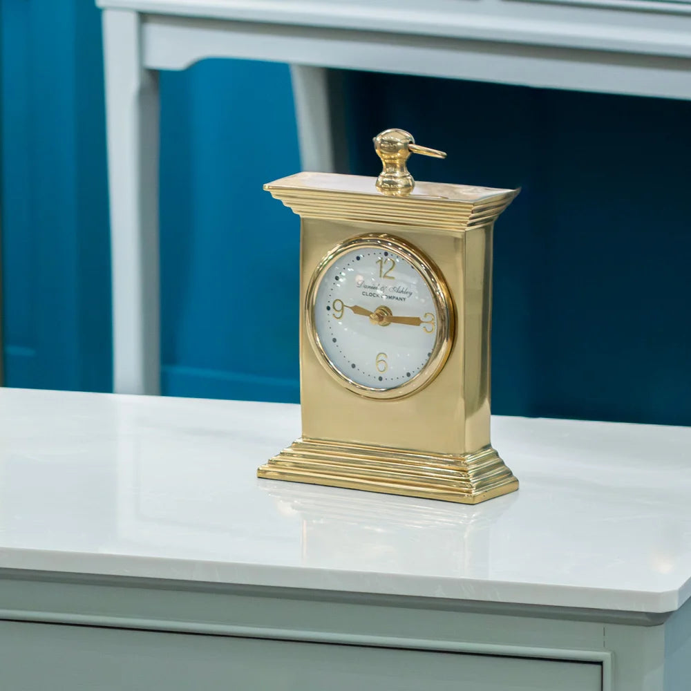 Tara Lane Daniel and Ashley Carriage Clock 24cm - Gold | TL6877