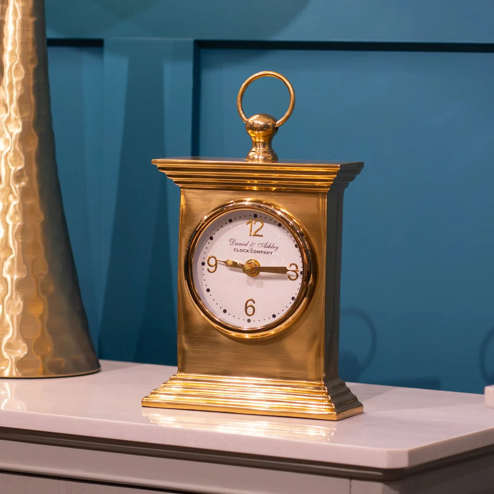 Tara Lane Daniel and Ashley Carriage Clock 24cm - Gold | TL6877