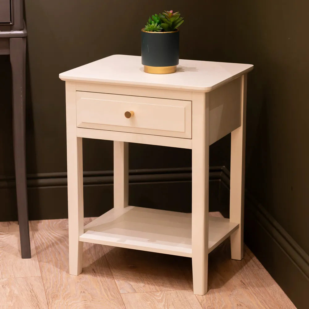 Tara Lane 1 Drawer Accent Table - Cream | TL6880